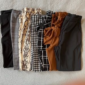 🚫 SOLD- bundle of 8 pairs of women's work dress office pants🚫